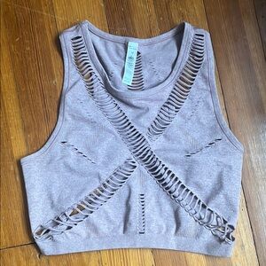 Alo Yoga Women's Mauve Crop Top